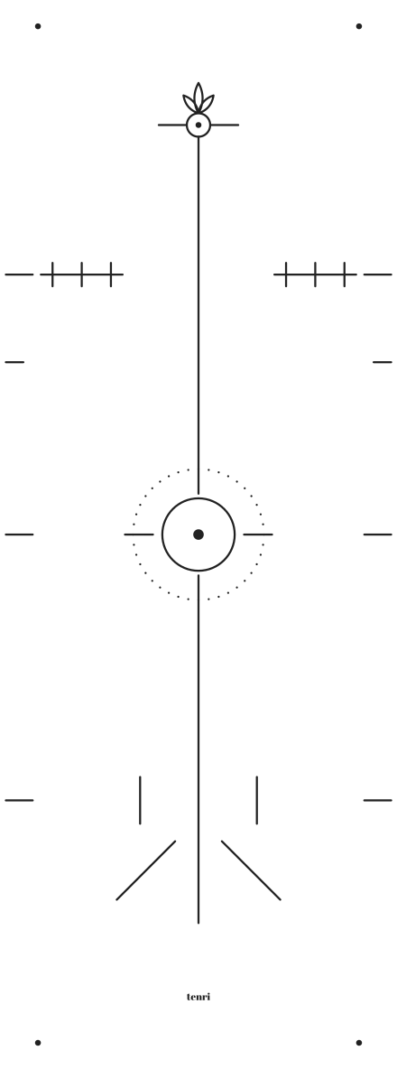 The Tenri line alignment diagram